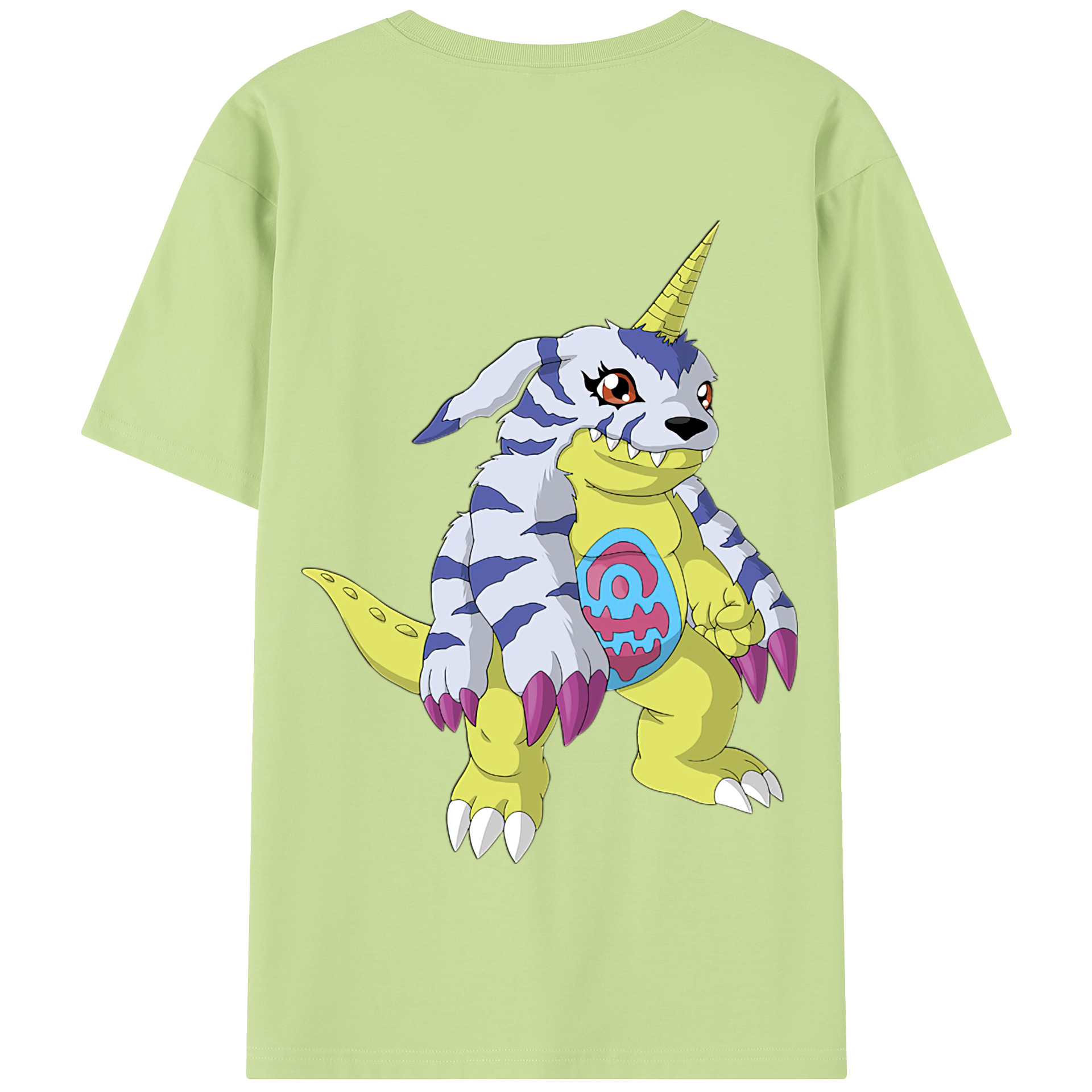 （画像用） Digimon デジタルモンスター/デジモン 綿100％半袖Tシャツ（背面プリント）